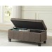 Vanessa Storage Ottoman - Brown